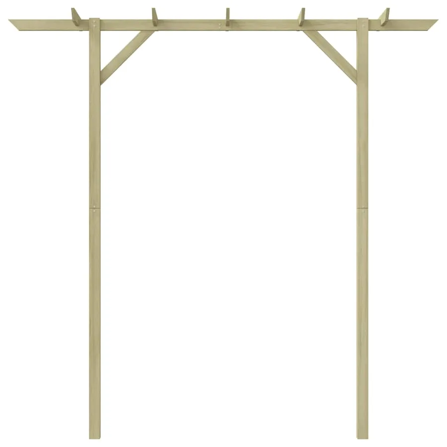 Pergola de jardin 205 x 40 x 203 cm Bois - 5
