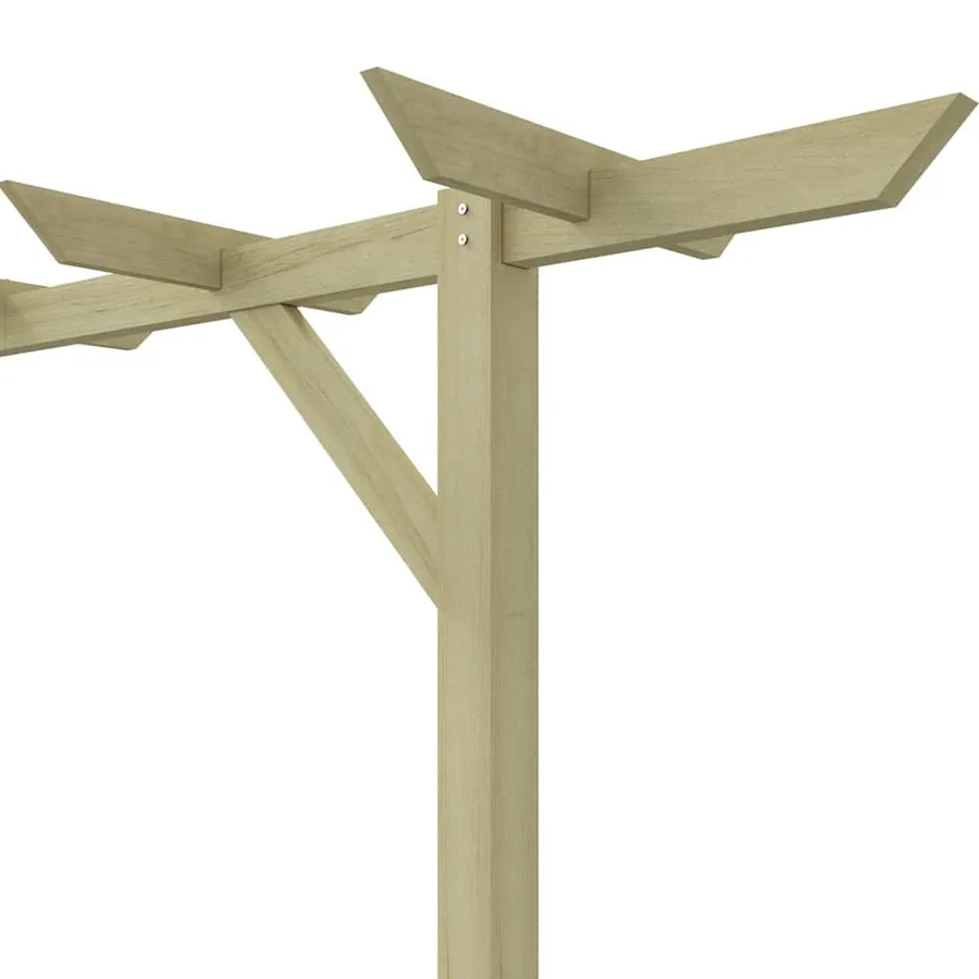 Pergola de jardin 205 x 40 x 203 cm Bois - 8
