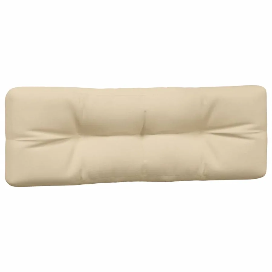 Coussins de palette lot de 5 beige tissu - 4