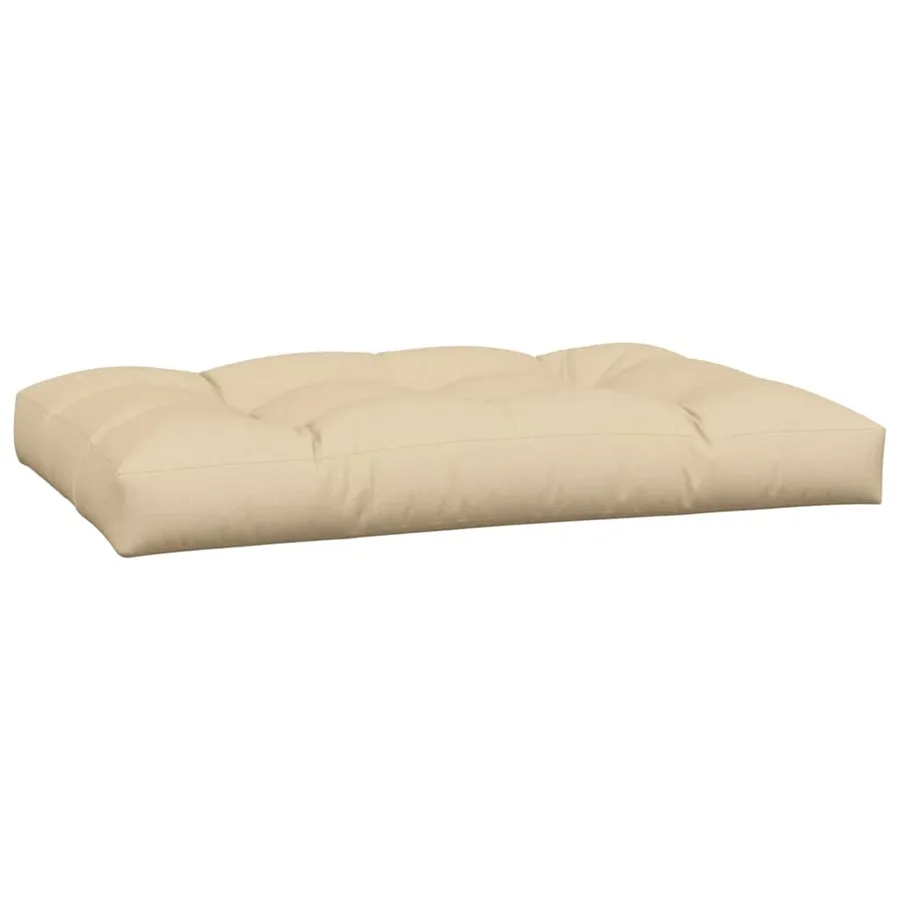 Coussins de palette lot de 5 beige tissu - 5