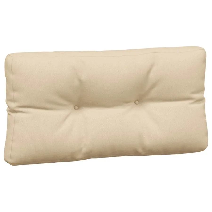 Coussins de palette lot de 5 beige tissu - 6