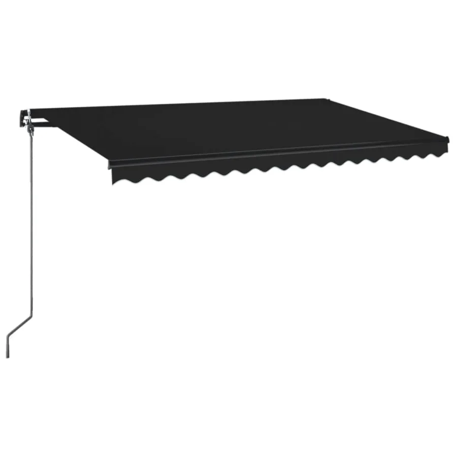 Auvent manuel rétractable 400x350 cm Anthracite - 2