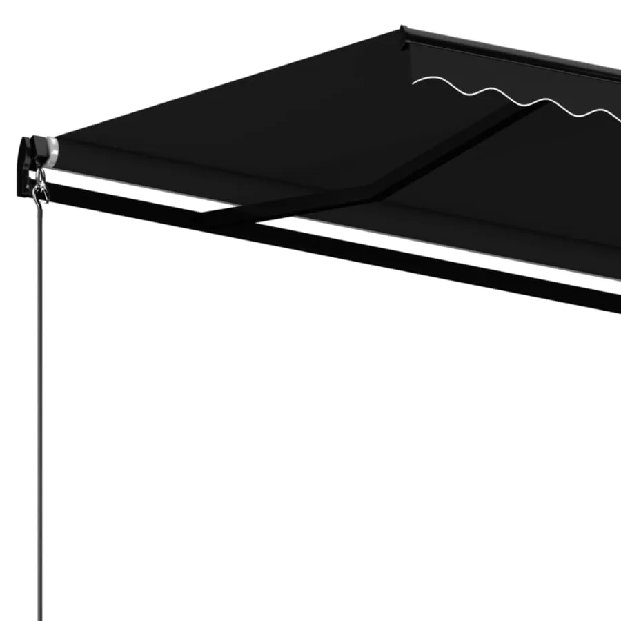 Auvent manuel rétractable 400x350 cm Anthracite - 5