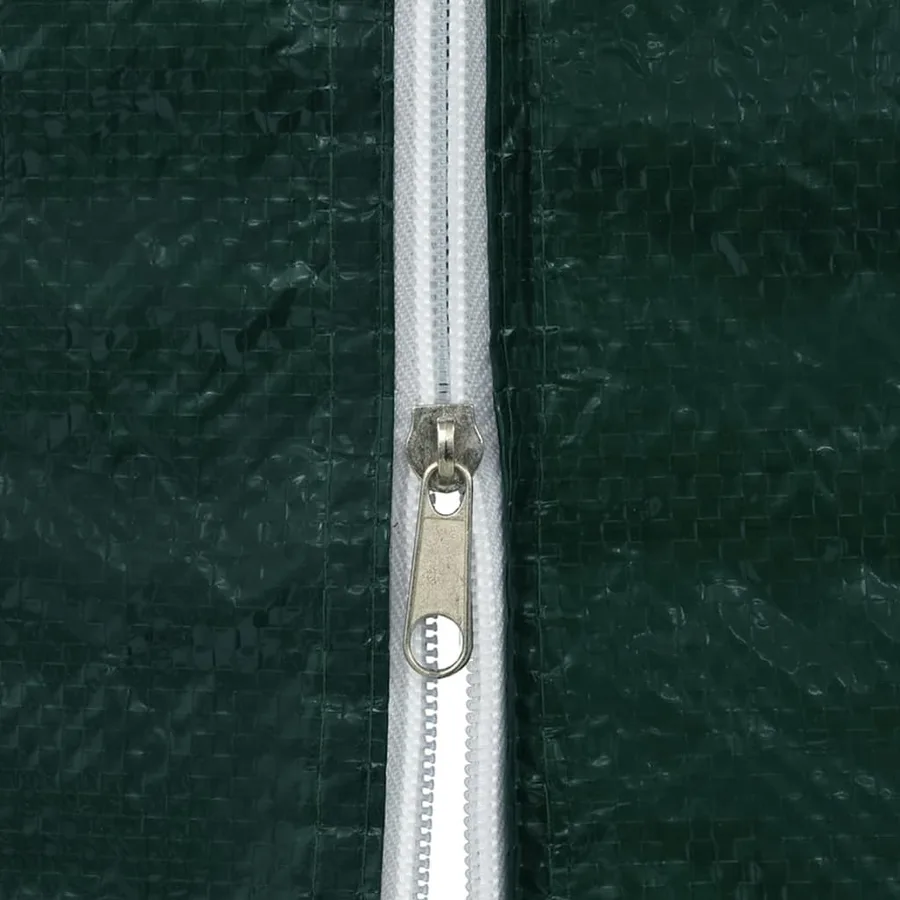 Paroi de tente réception 2 pcs avec fermeture éclair PE Vert - 4