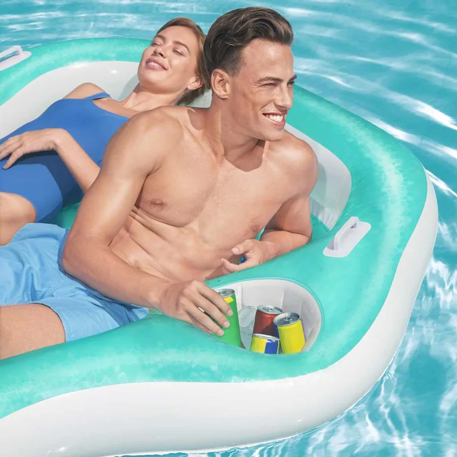 Bestway Salon de piscine Double Designer 224x174 cm - 5