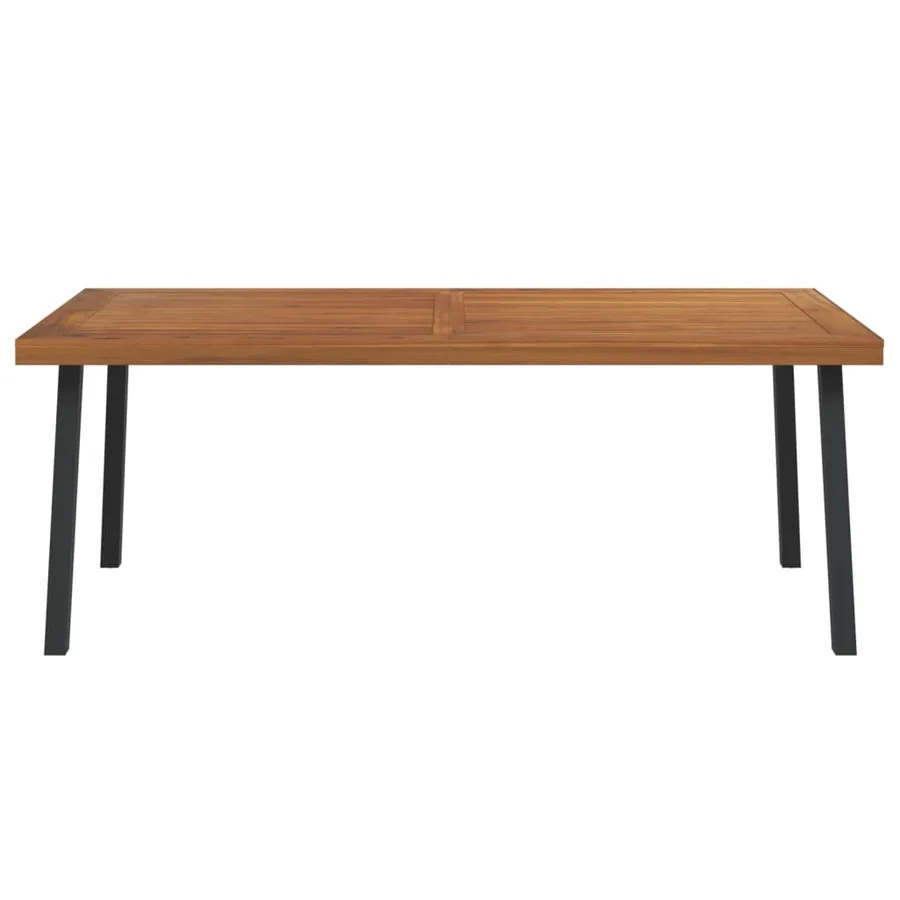 Table de jardin 200x100x75 cm bois d'acacia solide - 3