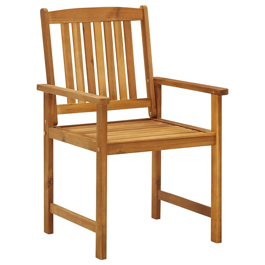 Chaises de jardin lot de 8 Bois d'acacia solide - 2