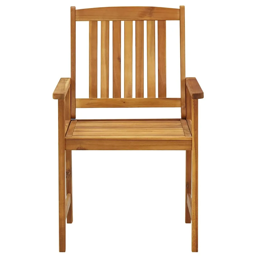 Chaises de jardin lot de 8 Bois d'acacia solide - 4