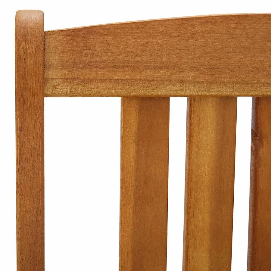 Chaises de jardin lot de 8 Bois d'acacia solide - 6