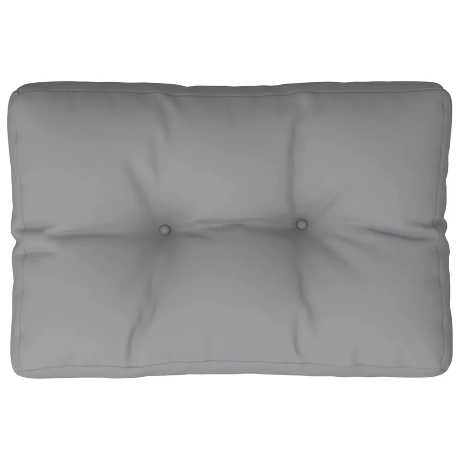 Coussin de palette gris 60x40x12 cm tissu - 4