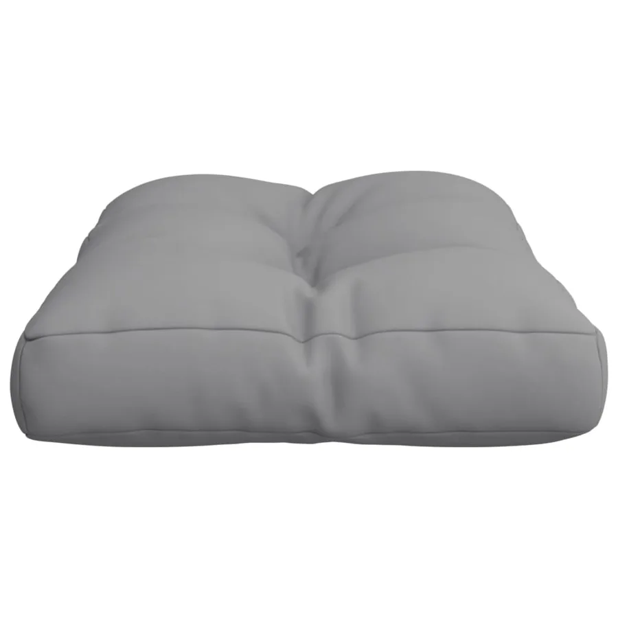 Coussin de palette gris 60x40x12 cm tissu - 6