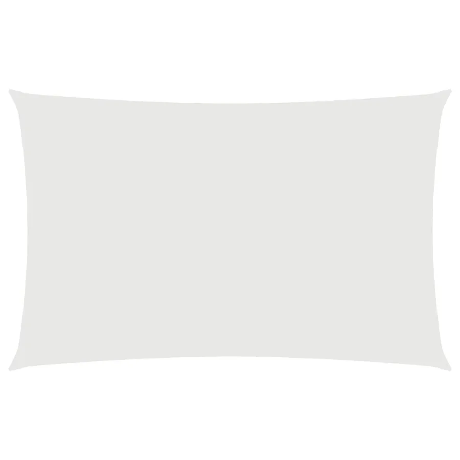 Voile de parasol tissu oxford rectangulaire 4x7 m blanc - 2