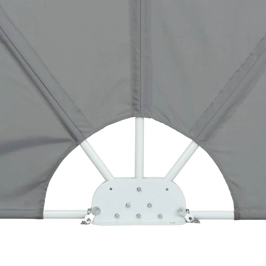 Auvent latéral pliable de terrasse Gris 300 x 150 cm - 8