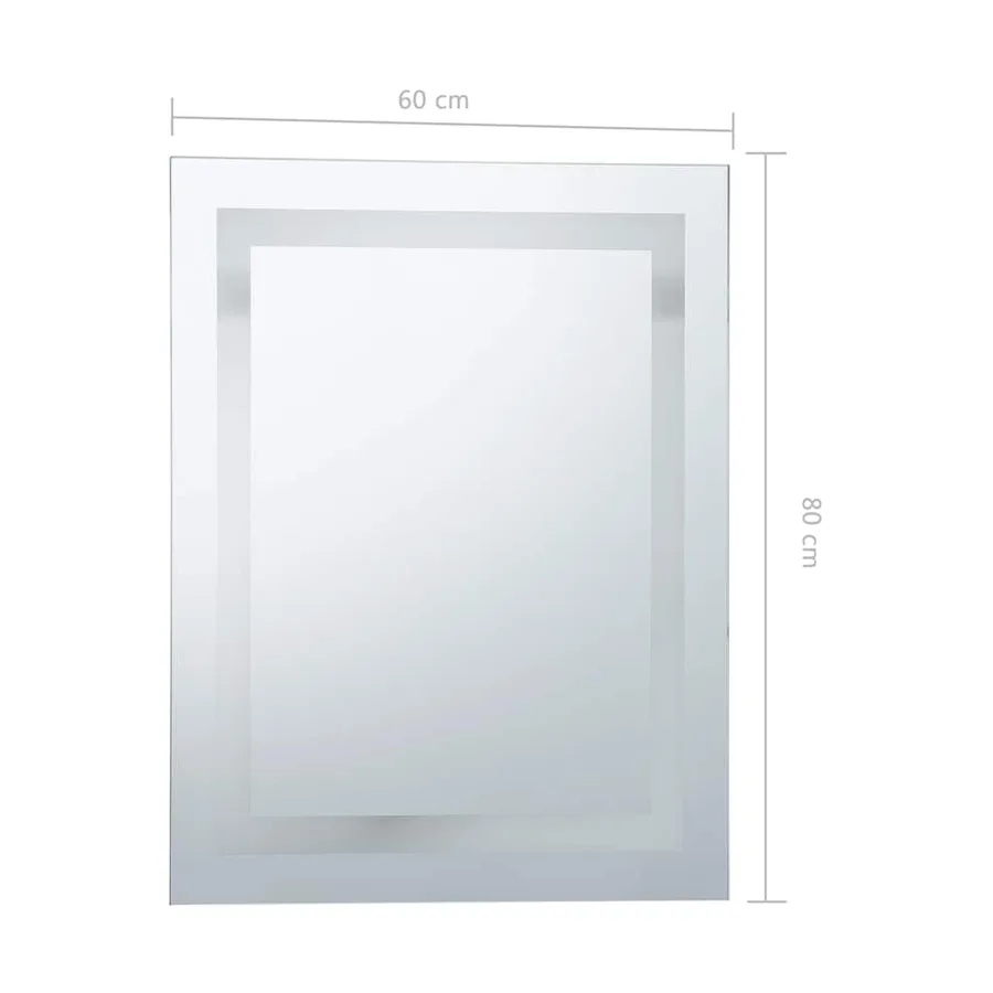 Miroir à LED pour salle de bains et capteur tactile 60x80 cm - 9