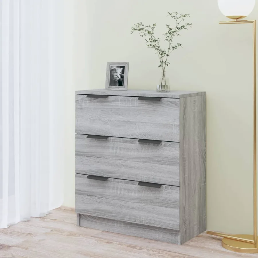 Buffet Sonoma gris 60x30x70 cm Bois d'ingénierie - 3