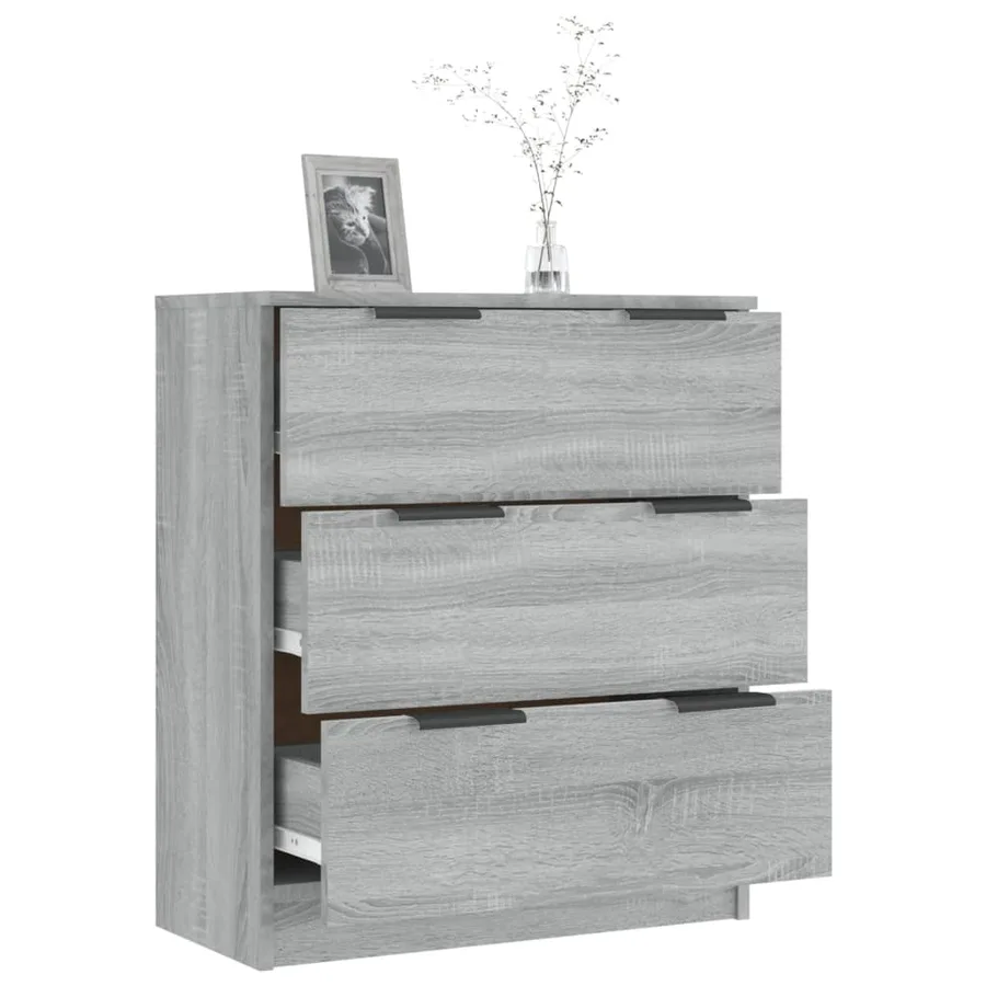 Buffet Sonoma gris 60x30x70 cm Bois d'ingénierie - 4