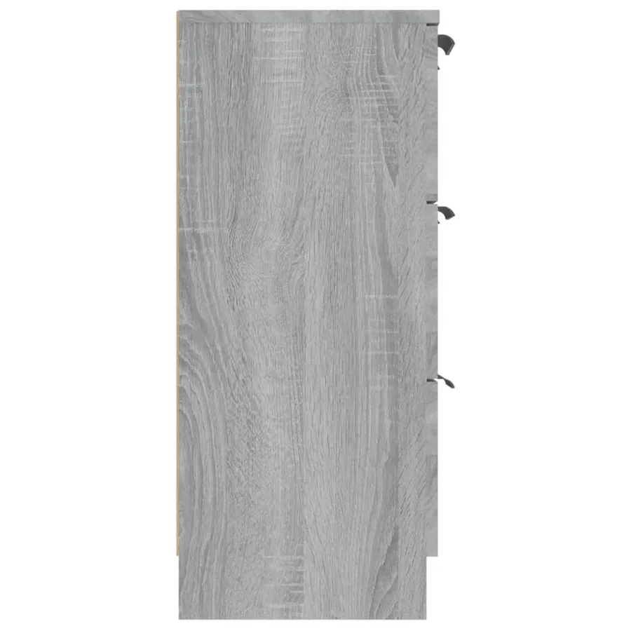 Buffet Sonoma gris 60x30x70 cm Bois d'ingénierie - 6