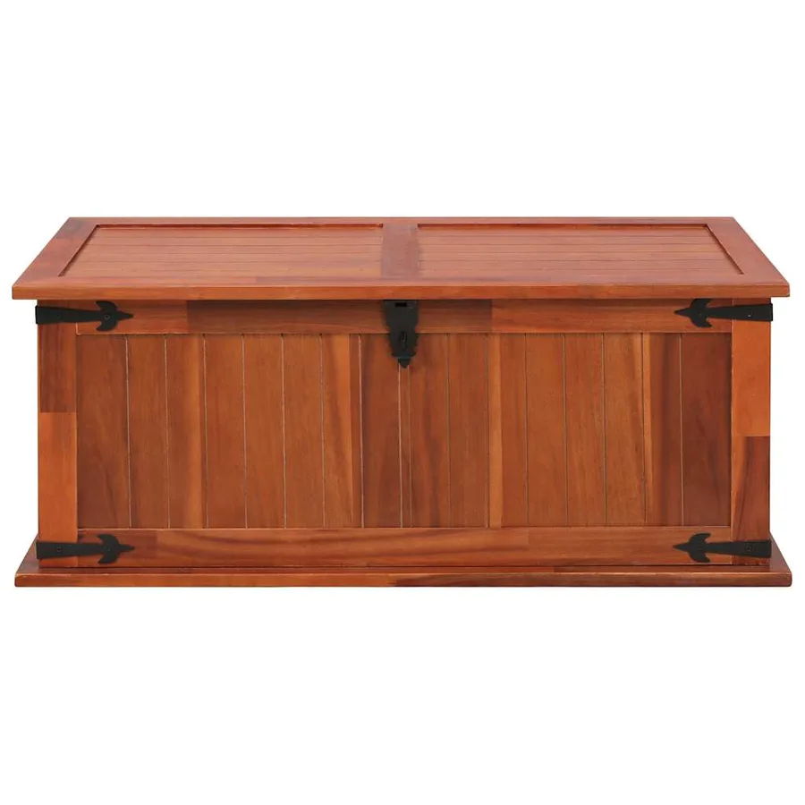 Coffre de rangement 90x45x40 cm Bois d'acacia solide - 4