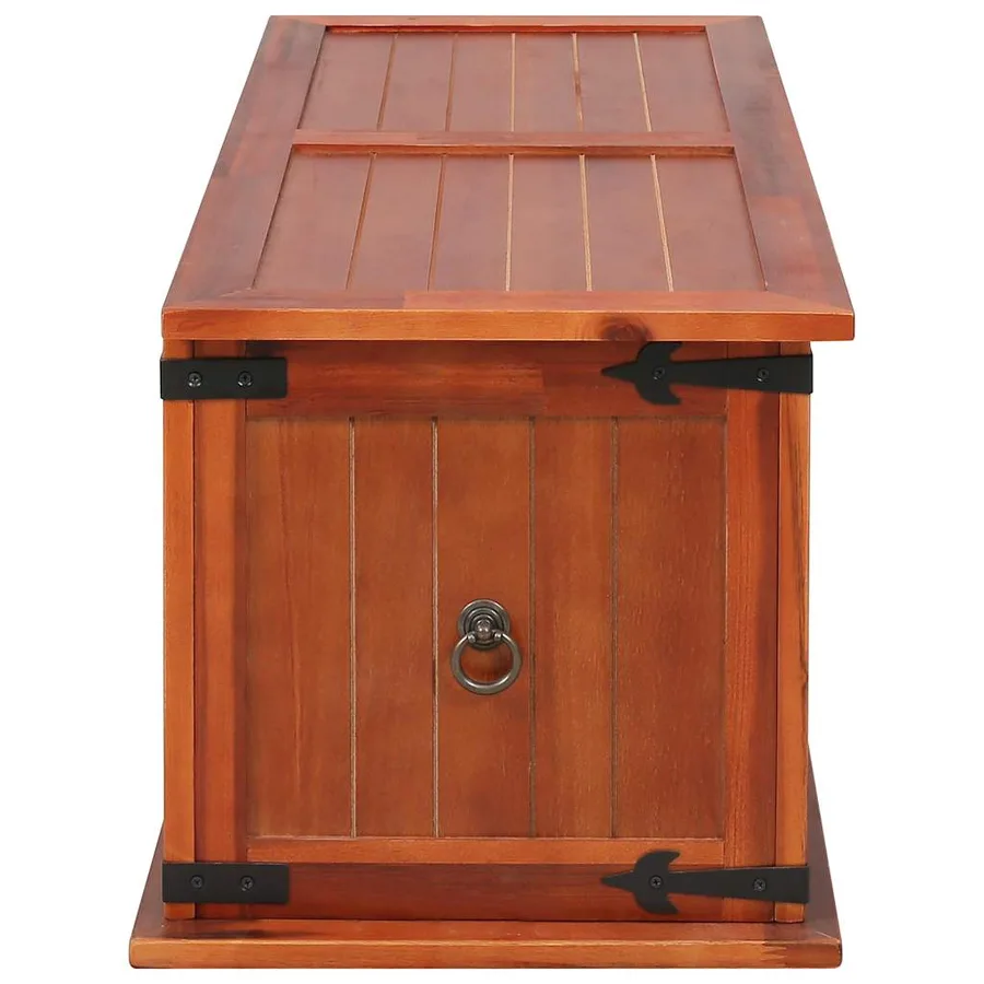 Coffre de rangement 90x45x40 cm Bois d'acacia solide - 6