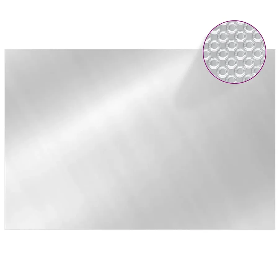 Couverture de piscine rectangulaire 600x400 cm PE Argenté - 3