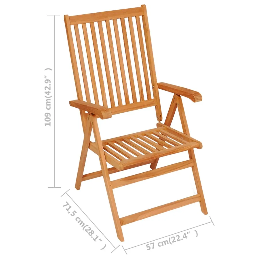 Ensemble à manger de jardin 9 pcs Bois de teck massif - 10