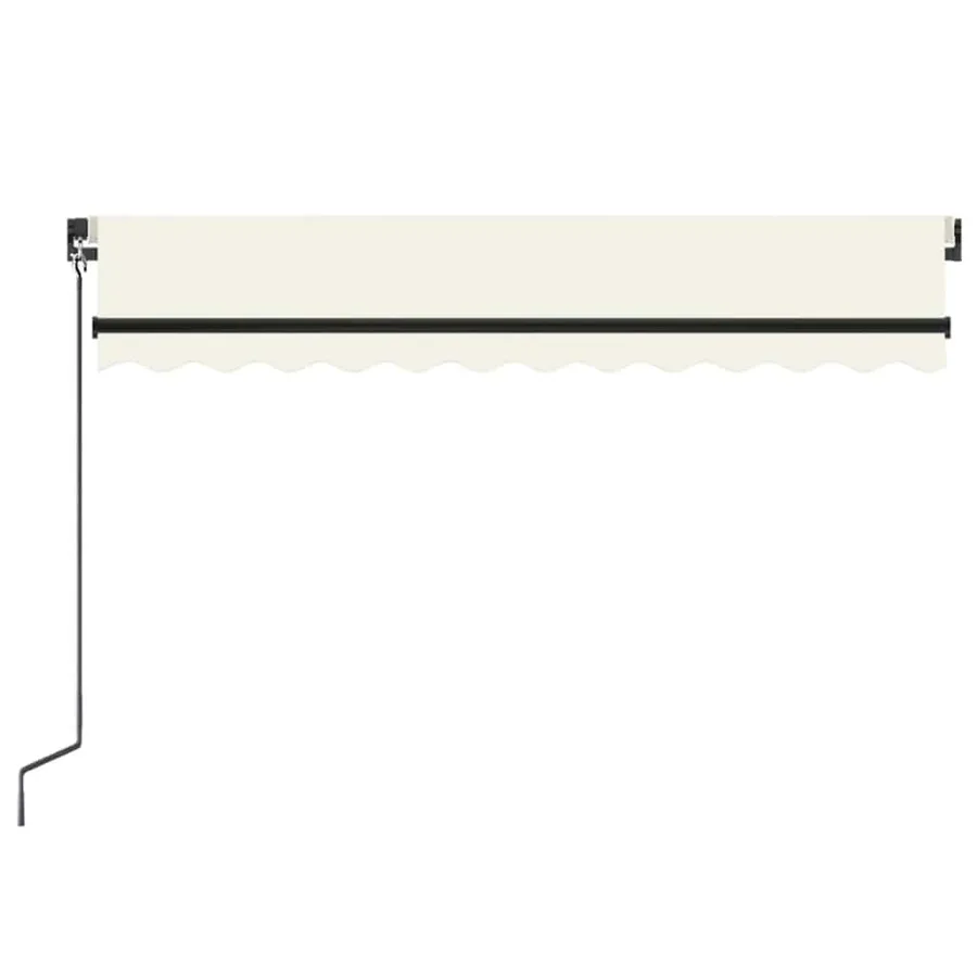 Auvent manuel rétractable 350x250 cm Crème - 3