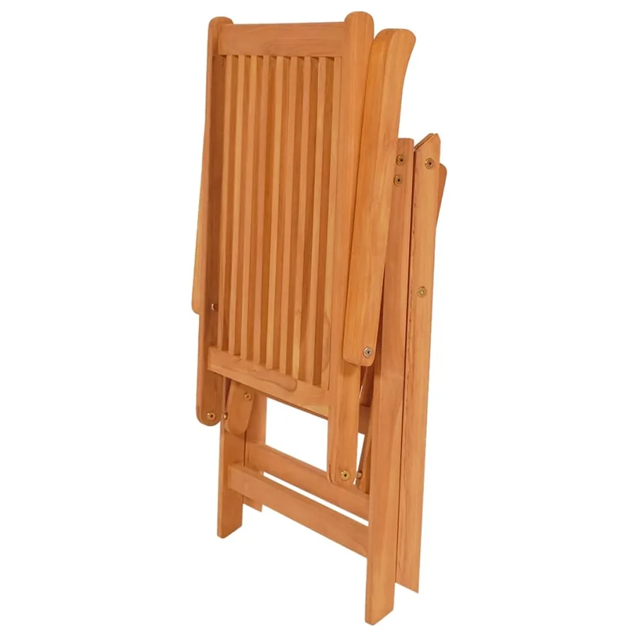 Ensemble à manger de jardin 5 pcs Bois de teck massif - 8