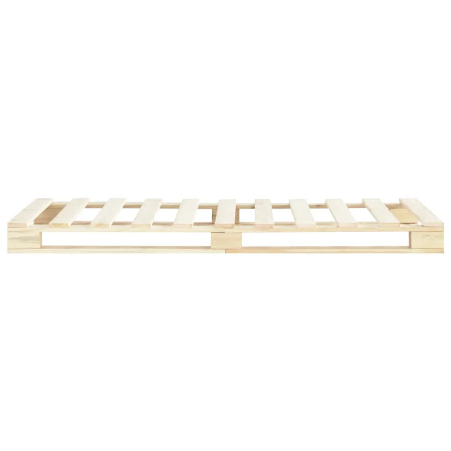 Cadre de lit de palette sans matelas 90x200 cm bois pin massif - 3