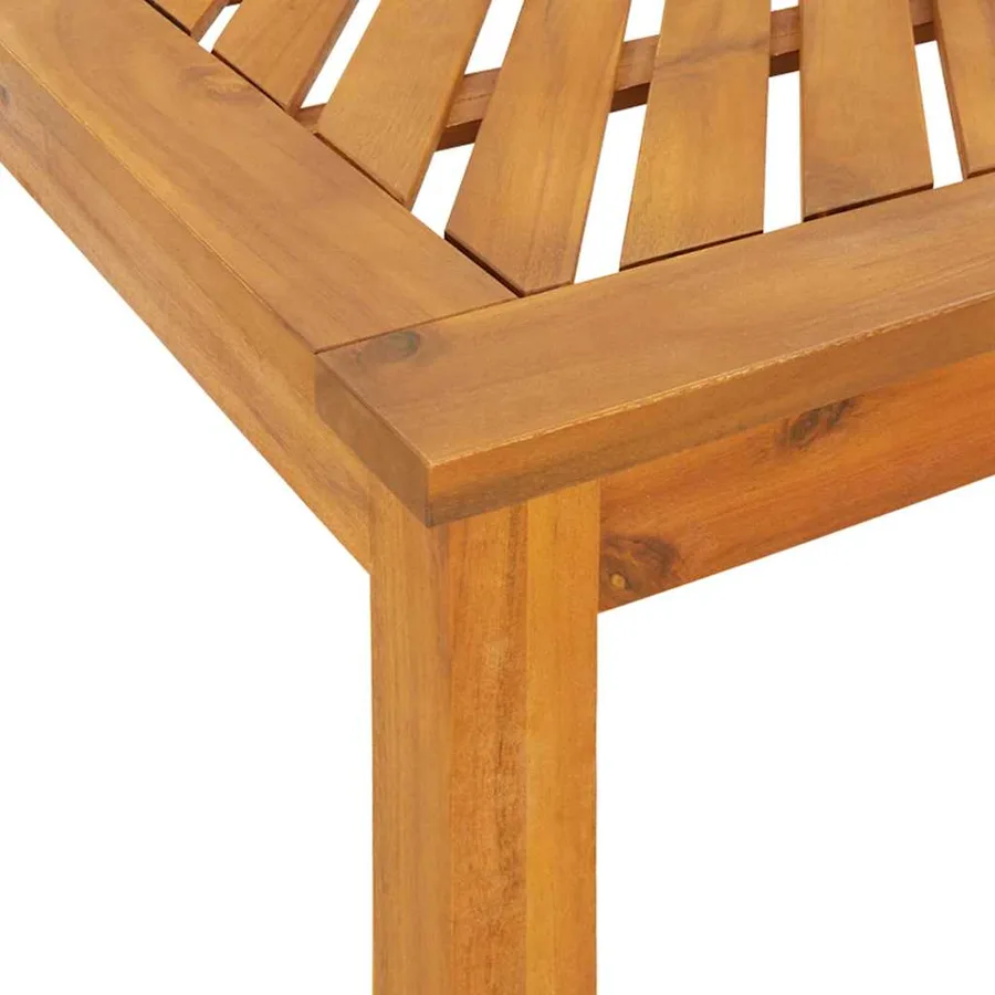 Ensemble de salle à manger pour jardin 5 pc Marron - 10