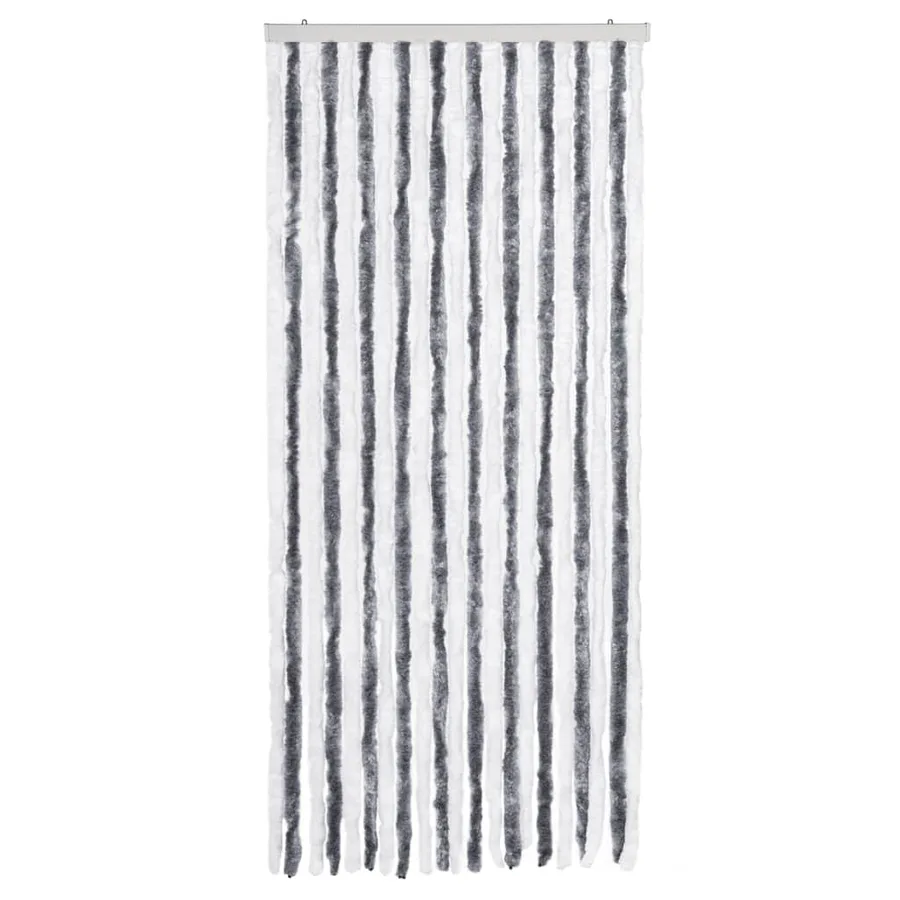 Moustiquaire Gris et blanc 90x200 cm Chenille - 3