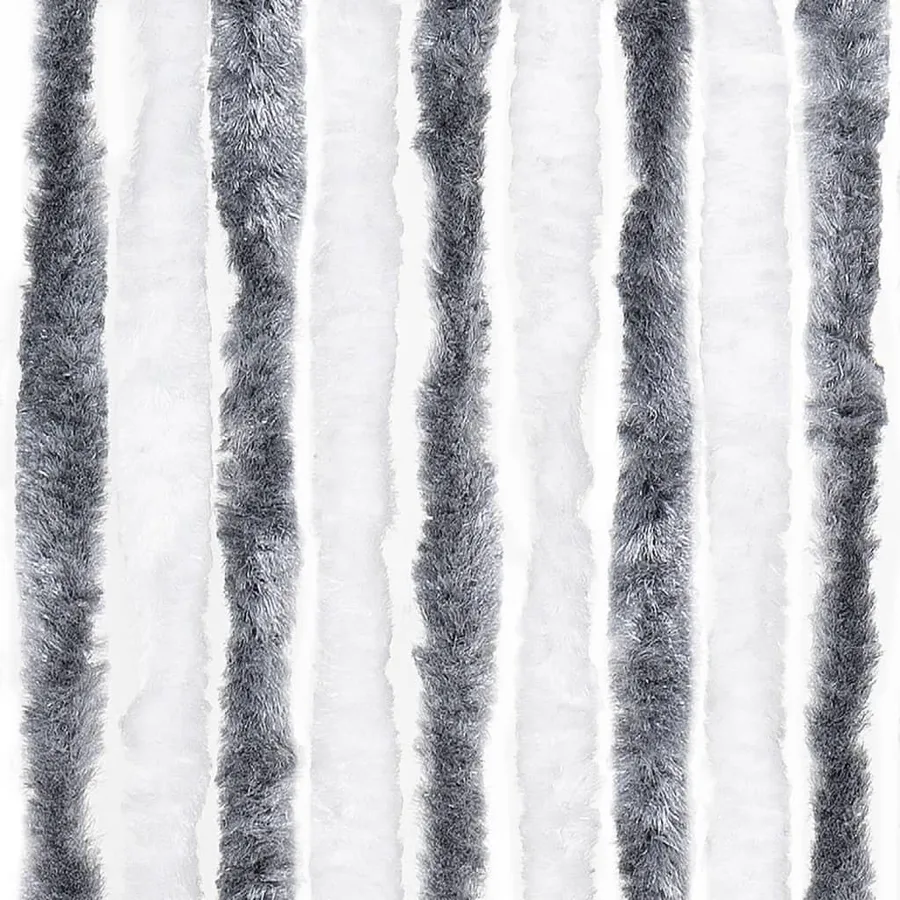 Moustiquaire Gris et blanc 90x200 cm Chenille - 6
