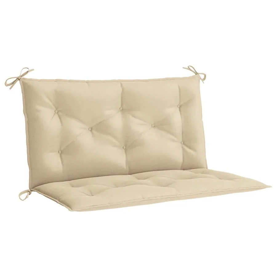 Coussin de banc de jardin beige 100x(50+50)x7 cm tissu oxford - 2