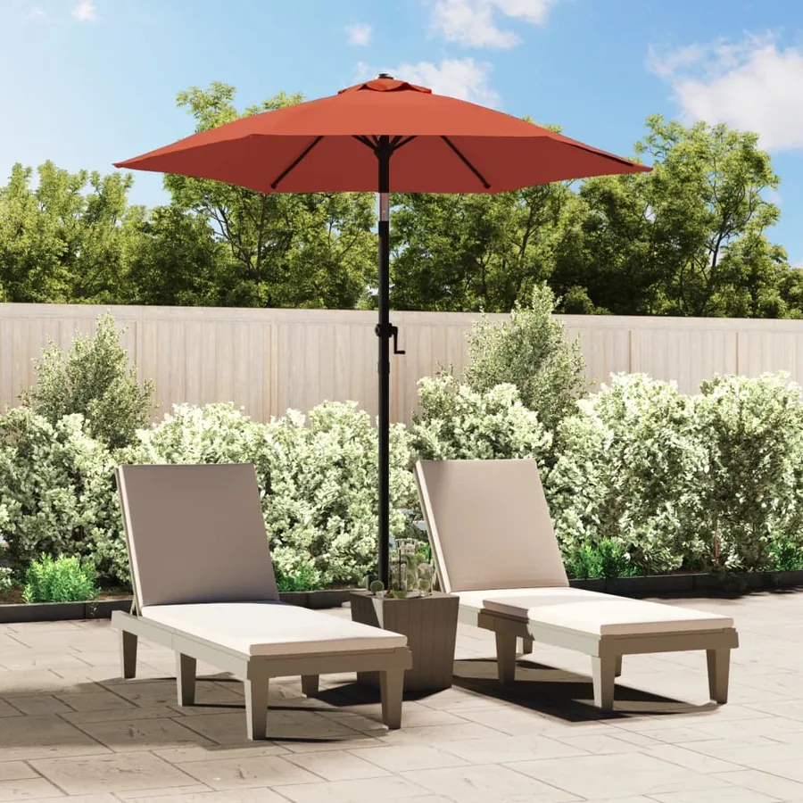 Parasol Terre cuite 200x224 cm Aluminium