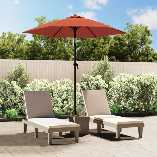 Parasol Terre cuite 200x224 cm Aluminium