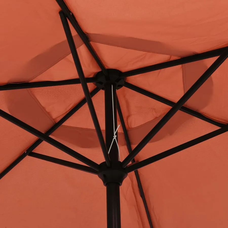 Parasol Terre cuite 200x224 cm Aluminium - 5