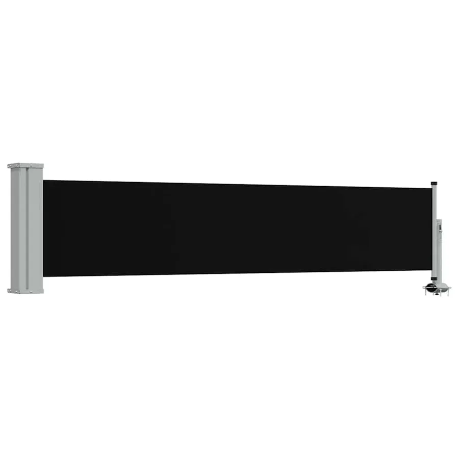 Auvent latéral rétractable de patio 60x300 cm Noir - 2