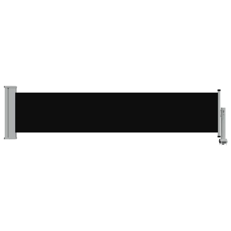 Auvent latéral rétractable de patio 60x300 cm Noir - 4