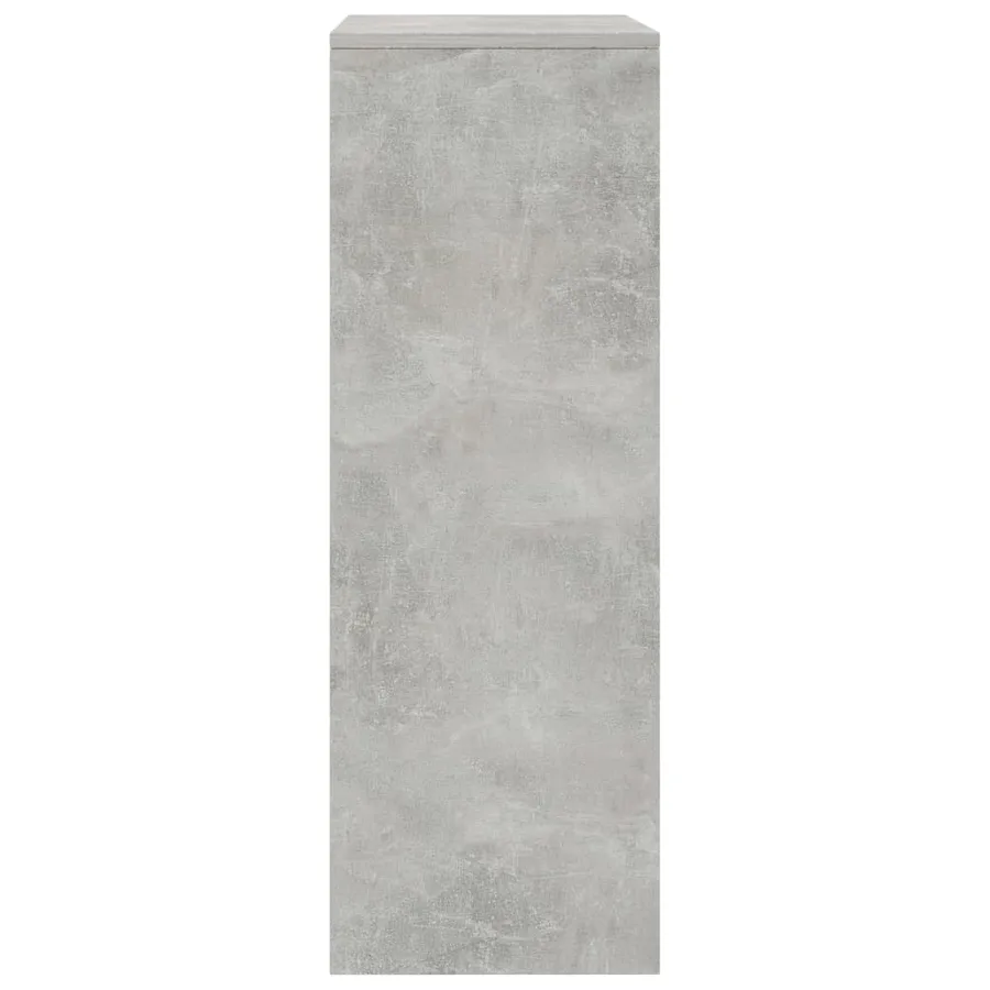 Buffet avec 6 tiroirs Gris béton 50x34x96 cm Bois d'ingénierie - 5