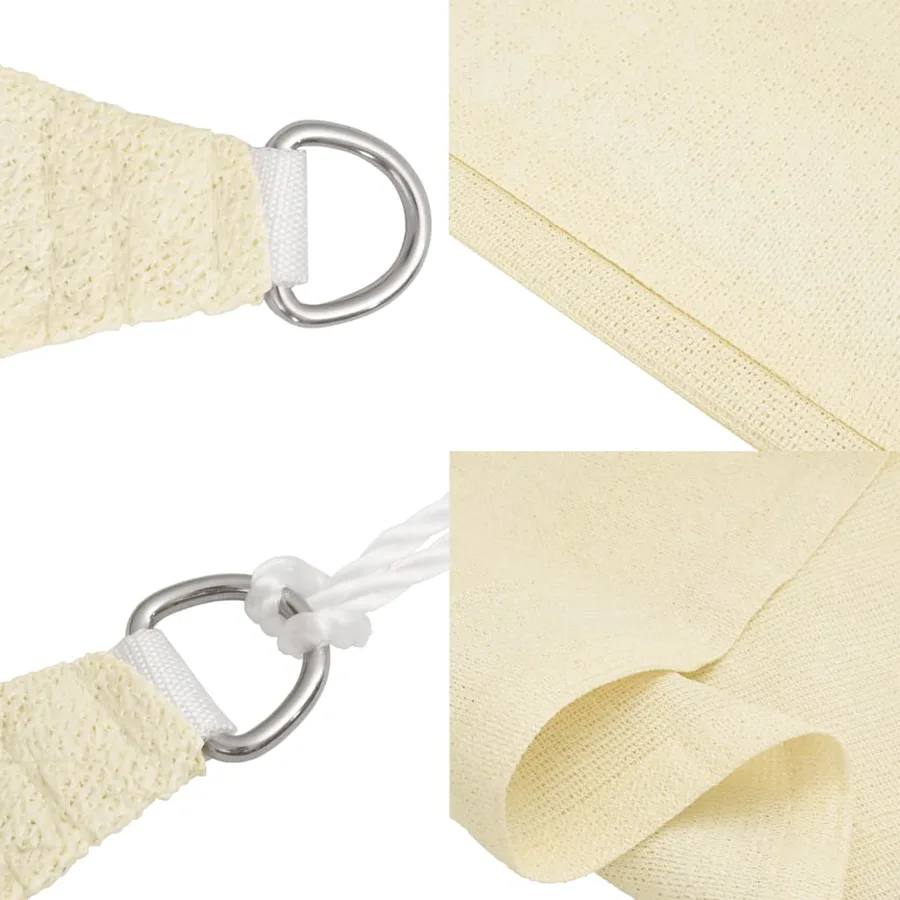 Voile d'ombrage 160 g/m² Crème 2,5x3 m PEHD - 6