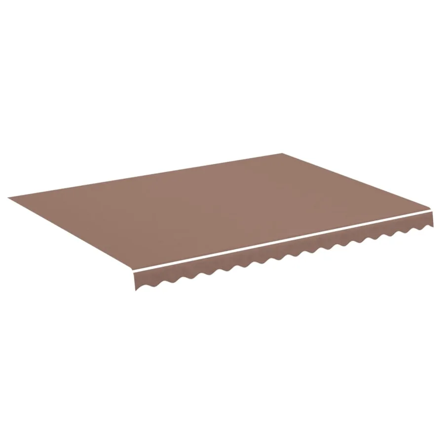 Tissu de remplacement pour auvent marron 4x3 m polyester - 2