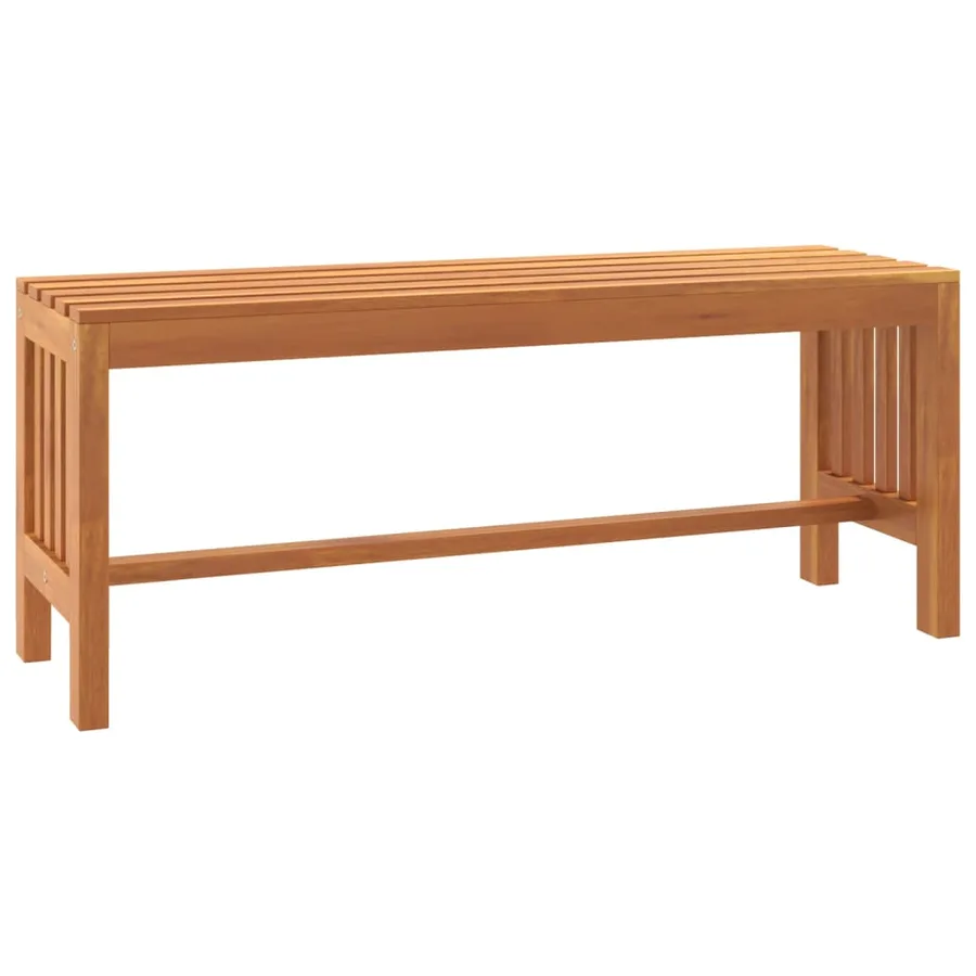 Banc de jardin 110 cm bois massif d'eucalyptus - 2