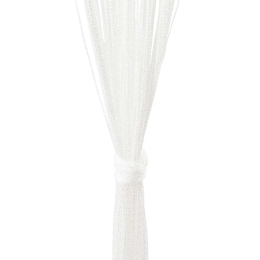Rideau en fils 2 pcs 100 x 250 cm Blanc - 7