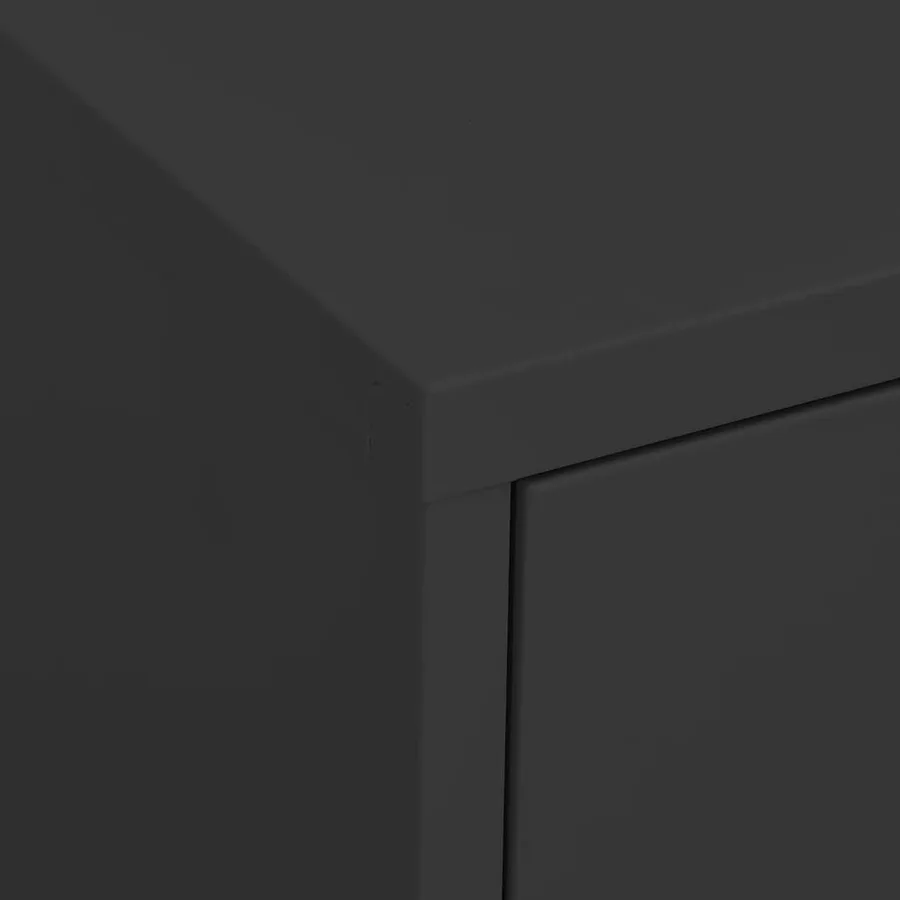 Armoire de rangement Anthracite 80x35x101,5 cm Acier - 8