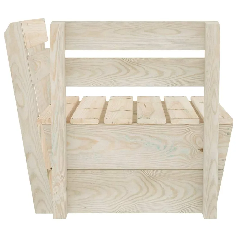 Canapé d'angle sectionnel palette Bois d'épicéa imprégné - 4