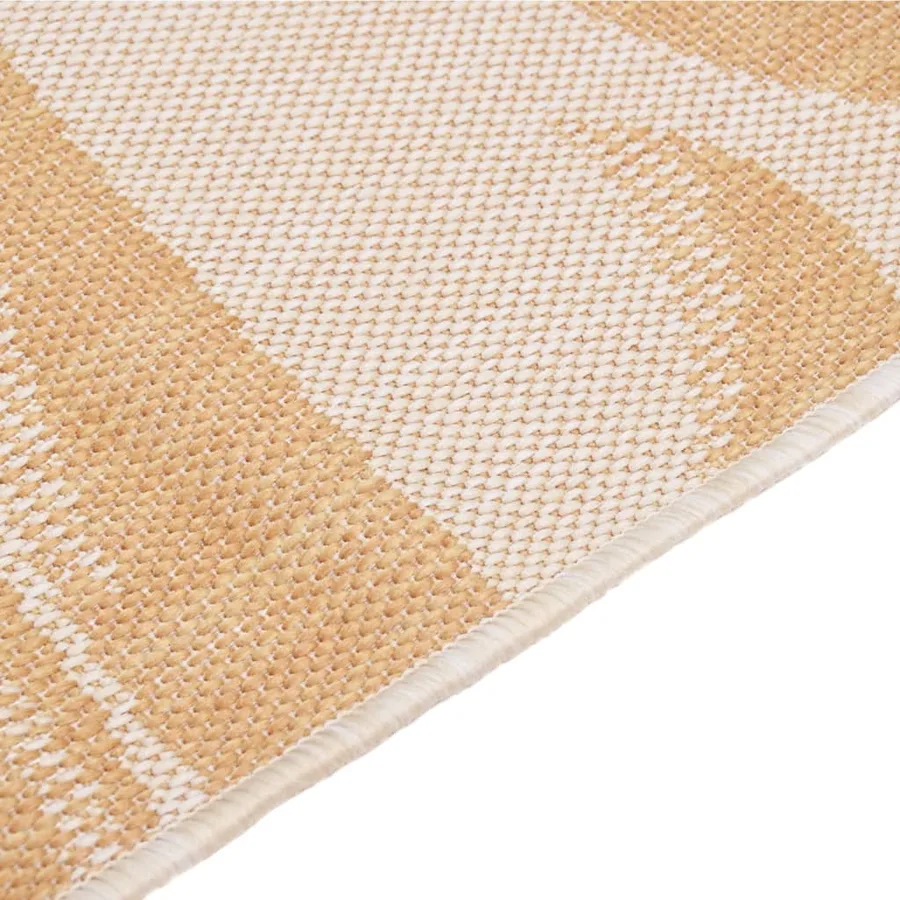 Tapis à tissage plat d'extérieur 80x150 cm Motif de feuille - 4