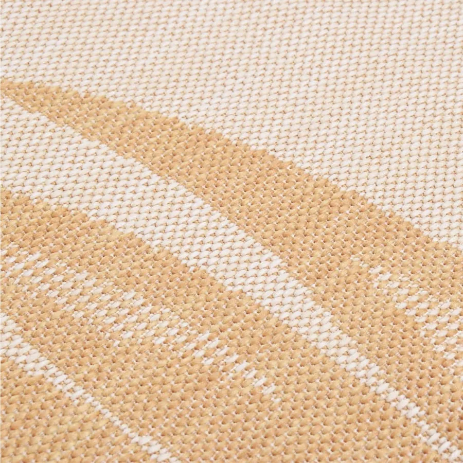 Tapis à tissage plat d'extérieur 80x150 cm Motif de feuille - 5