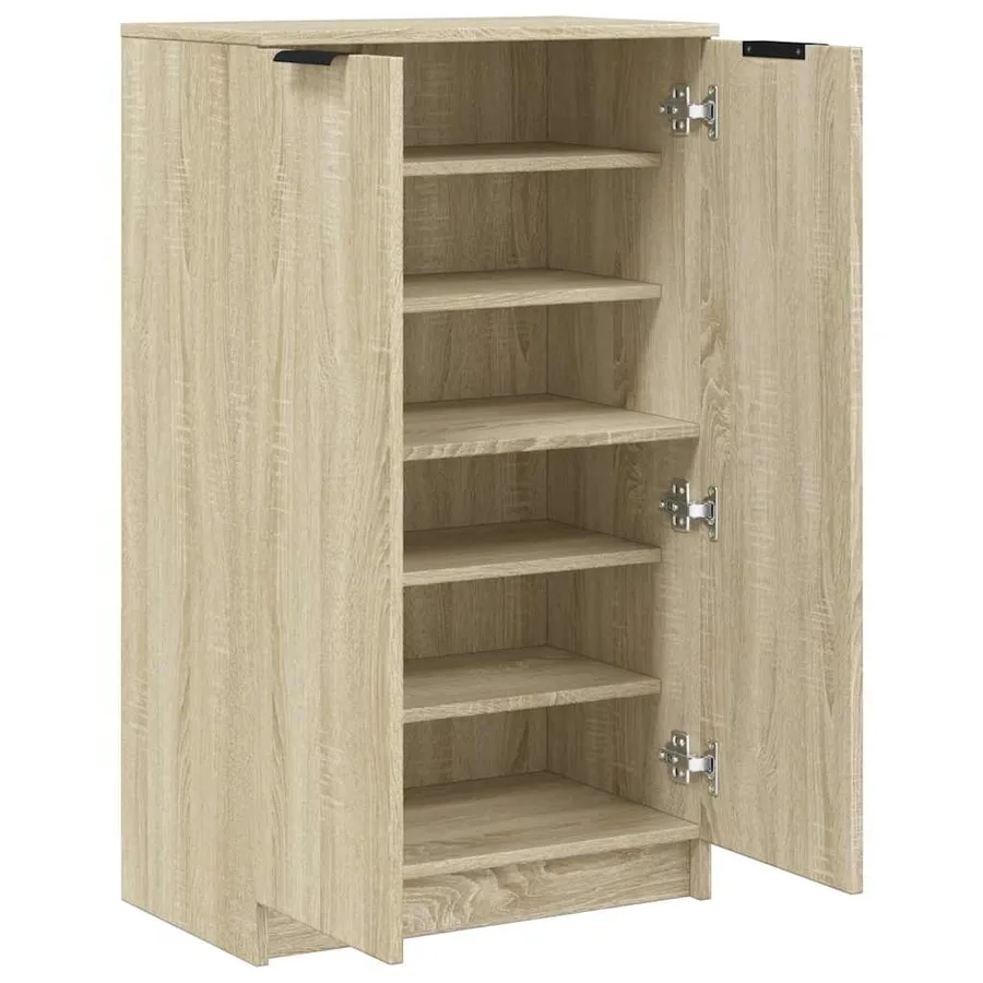Armoire à chaussures Chêne sonoma 59x35x100,5cm Bois d'ingénierie - 7