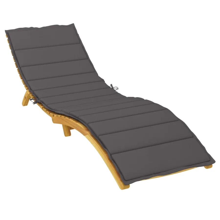 Coussin de chaise longue anthracite 200x50x3cm tissu oxford - 3