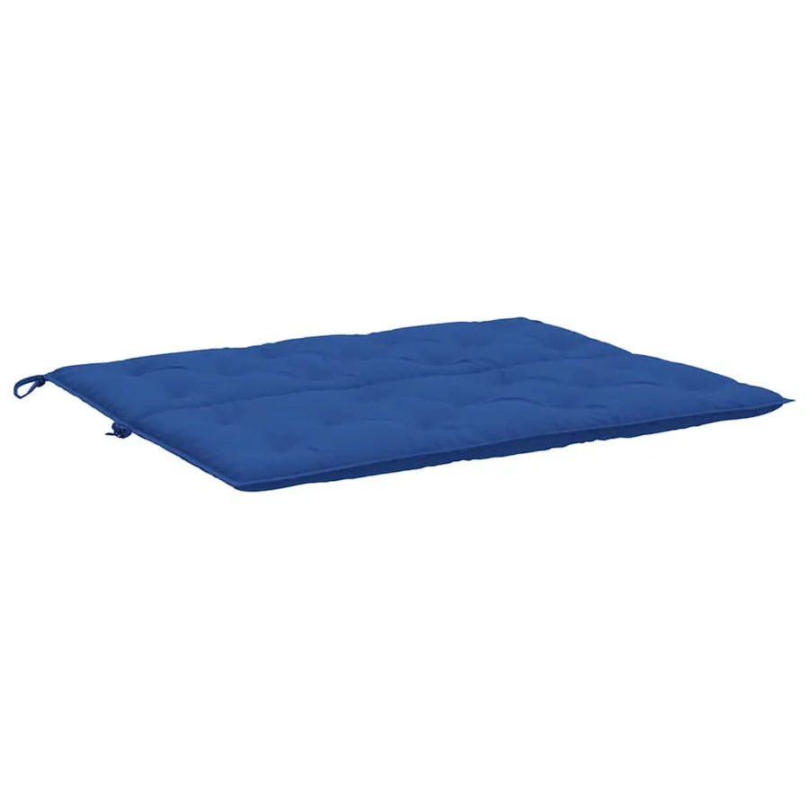Coussin de banc de jardin bleu 120x(50+50)x7 cm tissu oxford - 5