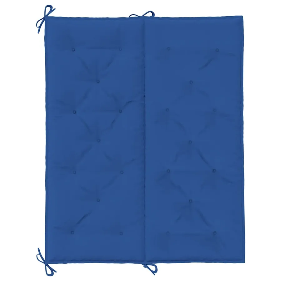 Coussin de banc de jardin bleu 120x(50+50)x7 cm tissu oxford - 6